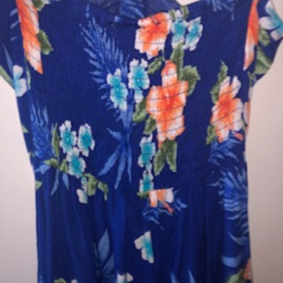 Hibiscus Blue Butterfly Dress - Picture 5 of 8